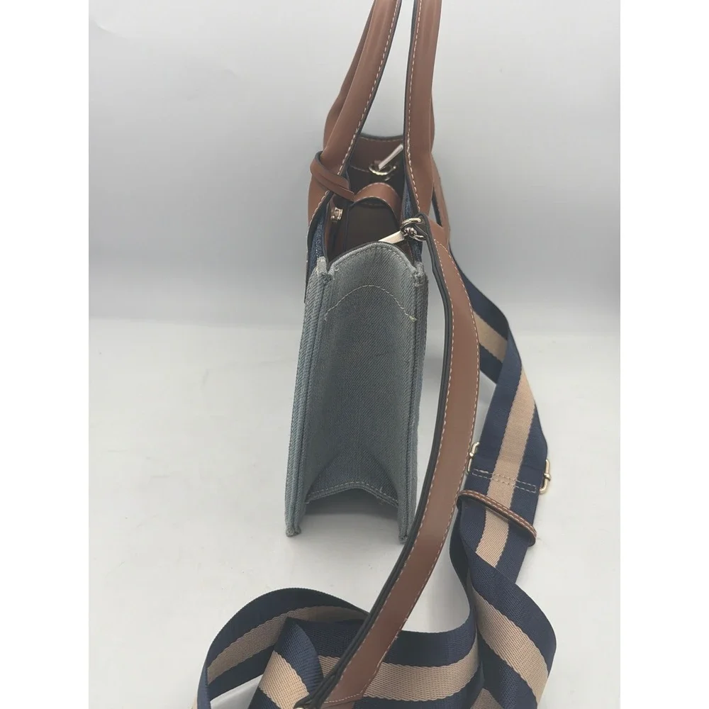 True Religion Modern Edge Denim Tote Bag NWOT